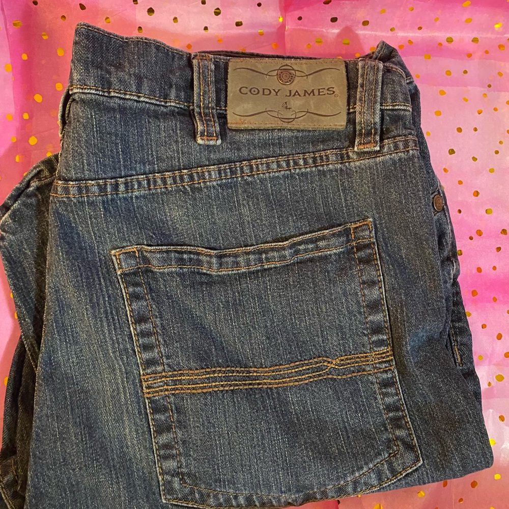 Men's Blue Bootcut Jeans